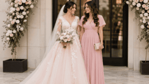 bride and her friend