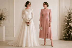 bride and guest comparison
