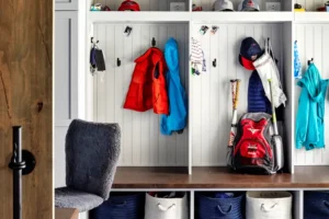 easy home organization system family drop zone example